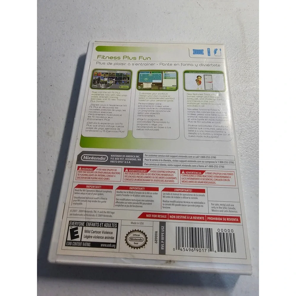 Wii Fit Plus Nintendo CASE ONLY Has‎ Manual Included
